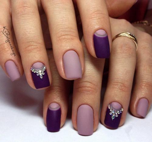 10 идей красивого маникюра в фиолетовом цвете? 03