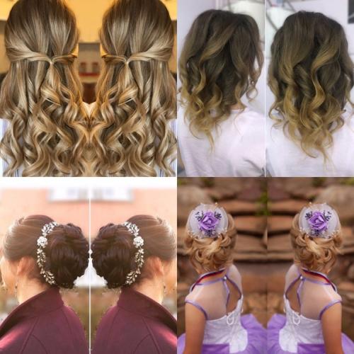 Подборка свадебных, вечерних причёсок и виды укладок 2022 г. 02