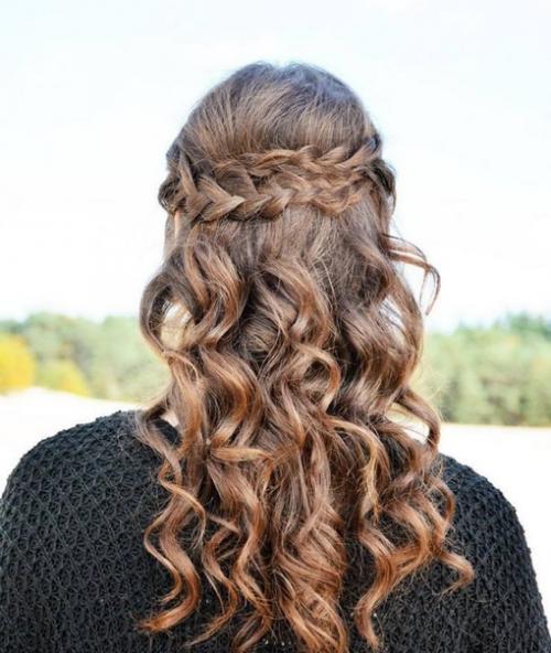 Голландская коса полукорона. 05