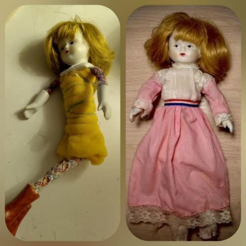 Новый год переделкой чудесной куколки открываю. 04