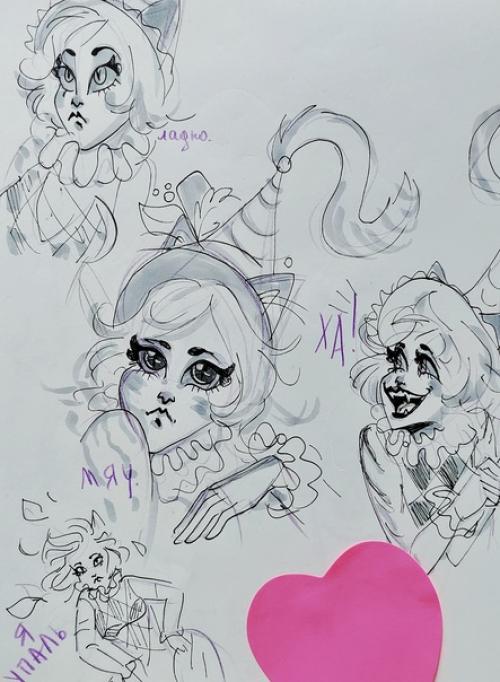 Немного быстрых зарисовок персонажей из скетчбука и альбома с: 05