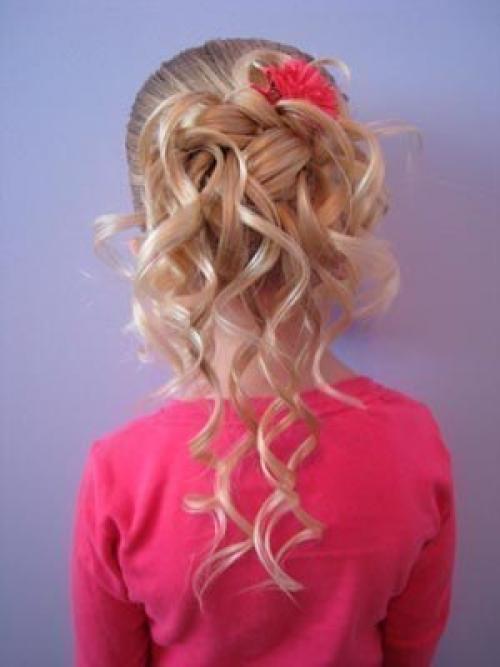 Вечерняя прическа для девочки. 07 Вечерняя прическа для девочки. 07