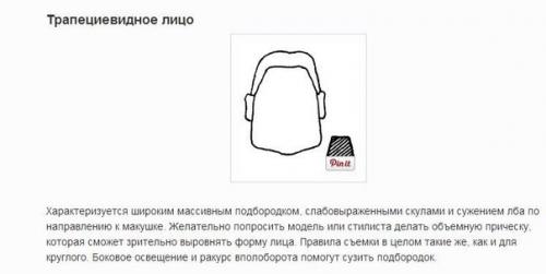 Правила съёмки различных типов лиц и фигур. 02