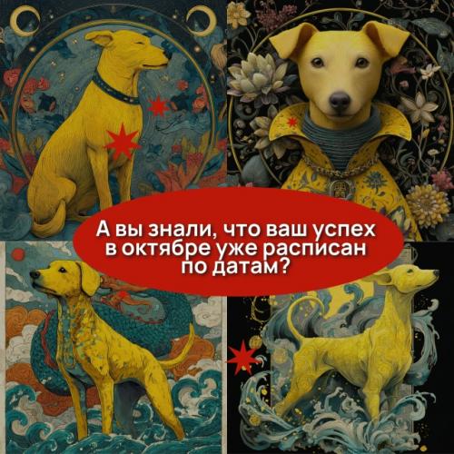 Дайджест счастливых дат на ОКТЯБРЬ.
