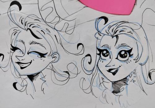 Немного быстрых зарисовок персонажей из скетчбука и альбома с: 06