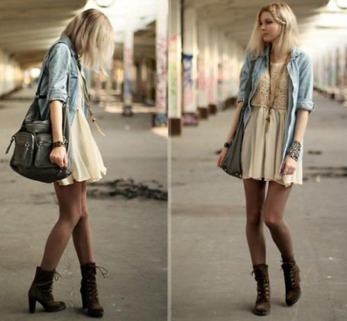 С чем носить джинсовую рубашку! 07 С чем носить джинсовую рубашку! 07