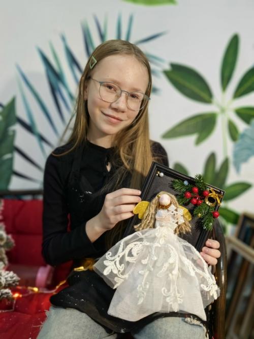 Наш фото - отчет с воскресного мк по созданию Ангела в фото - рамке. 01