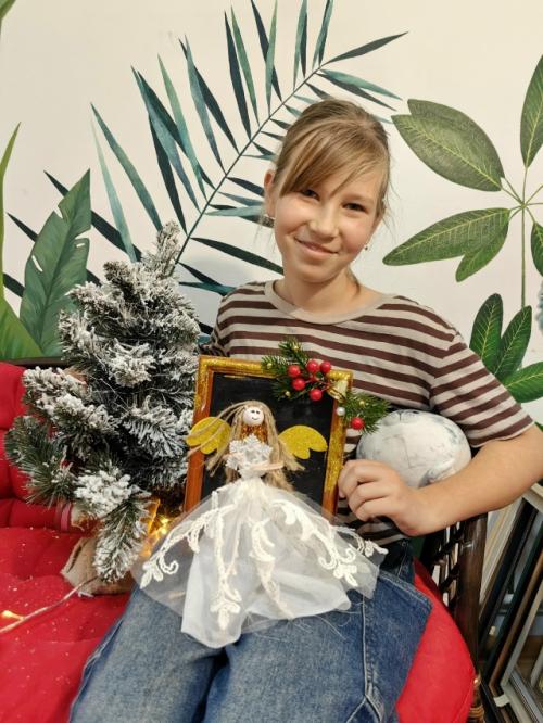 Наш фото - отчет с воскресного мк по созданию Ангела в фото - рамке. 04