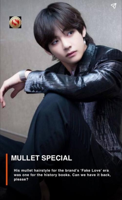 Как уложить длинные волосы с участием Ви из BTS? 02