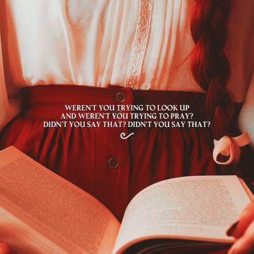 All you Want is to Play at Playing God, But I'm Falling in, I'm Falling out. 05