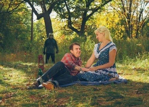 Ужасающая идея для фотосессии молодоженов. 01