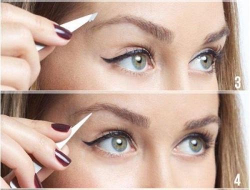 Как придать идеальную форму бровям. 02