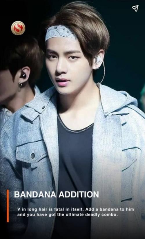 Как уложить длинные волосы с участием Ви из BTS? 07