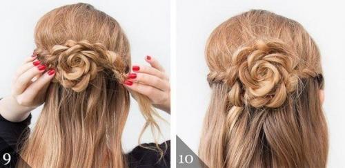 Красивая праздничная прическа за 10 минут? 04