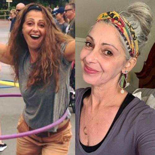 Блогер Джоанна (59 лет) пропагандирует естественное старение и отказ от окрашивания волос, а также вдохновляет своих ровесниц принять свой возраст. 03