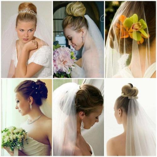 Прически с фатой. 03