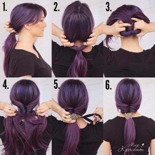 Самые красивые идеи причесок на каждый день. 04