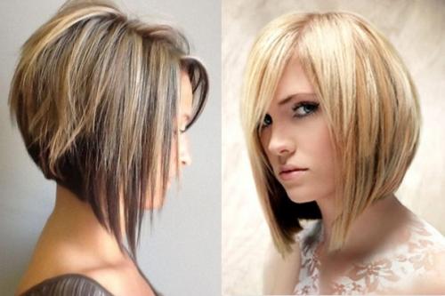 Удлиненный боб с челкой. 01