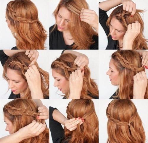 Уроки причесок с собранными волосами. 05