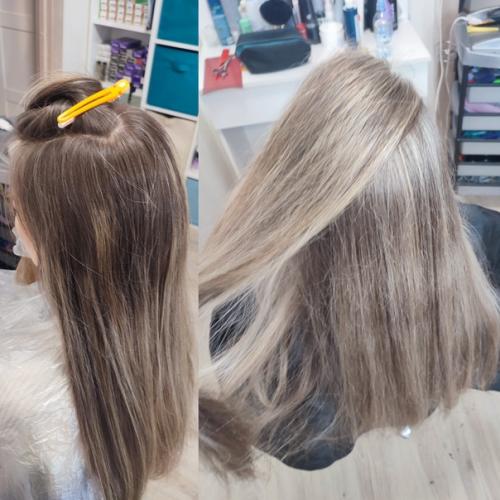 Коррекция окрашивания после неудачного домашнего окрашивания. 02