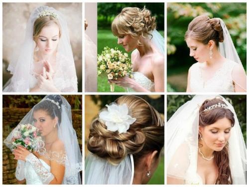 Прически с фатой. 05