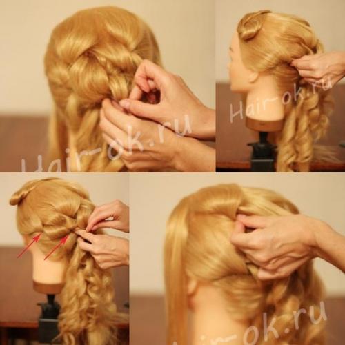 Фото - урок прическа с каскадными локонами на бок. 07 Фото - урок прическа с каскадными локонами на бок. 07