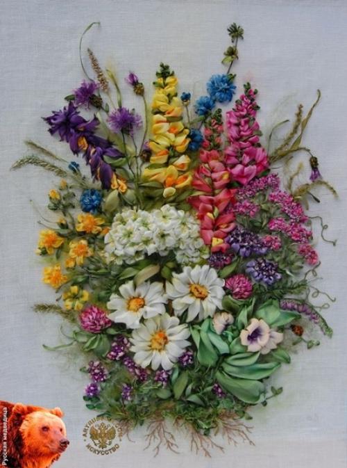 Вышивка атласными лентами. 06 Вышивка атласными лентами. 06