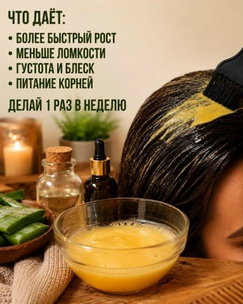 Эта маска настоящая Находка для тех, кто мечтает о длинных и густых волосах. 03