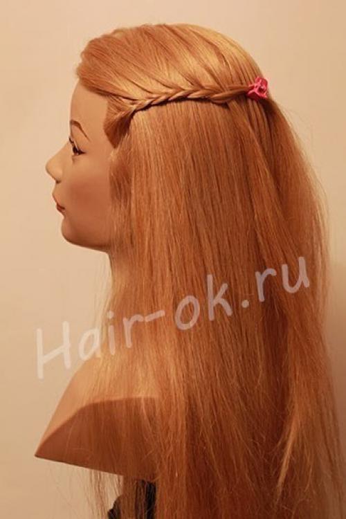 Объемная коса на длинные волосы. 03