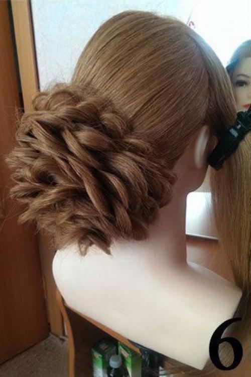 Вечерняя/праздничная прическа, с которой хоть на красную дорожку. 06