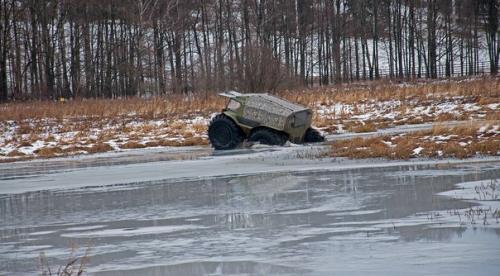 По реке аки посуху: тест-драйв вездехода Шерп? 02 По реке аки посуху: тест-драйв вездехода Шерп? 02