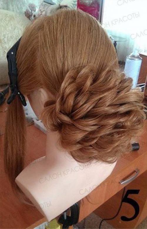 Вечерняя/праздничная прическа, с которой хоть на красную дорожку. 05