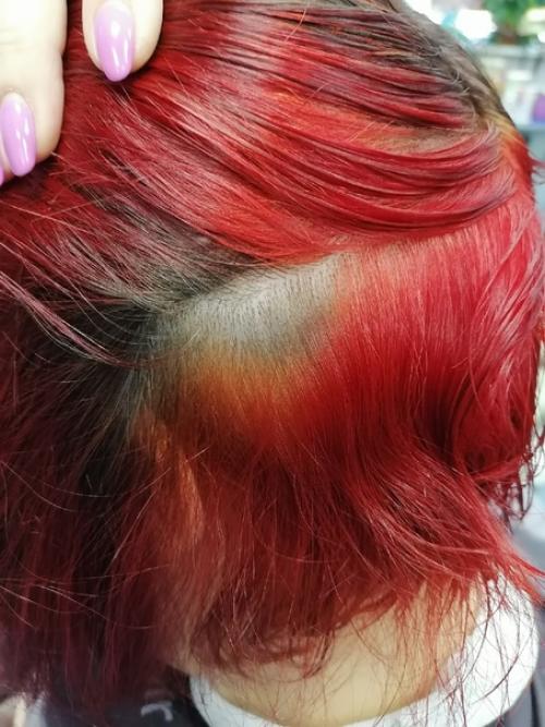 Хочу сообщить.  Я решила сходить подстричься и покрасить волосы, креативную причёску сделать. 05