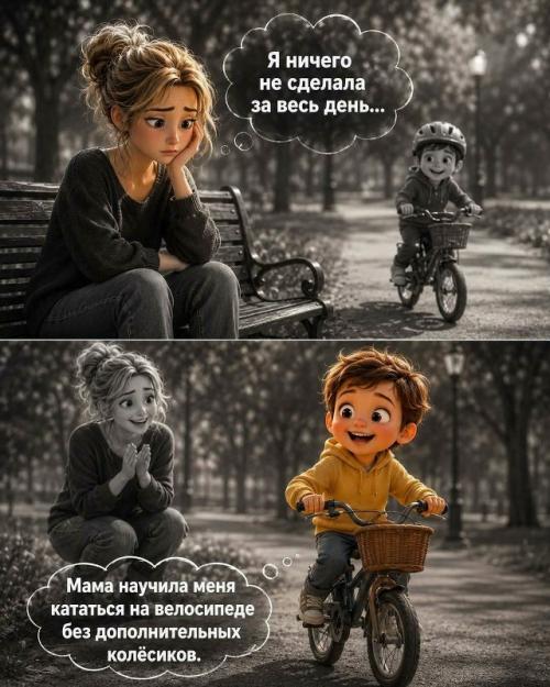Иногда маме кажется, что она сделала недостаточно. 
