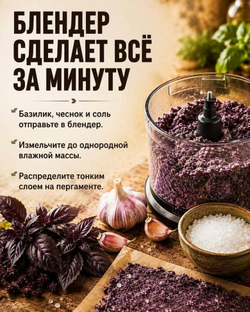 Пока сезон базилика - обязательно сделайте эту соль. 02