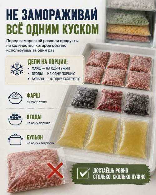 Морозилка забита, а найти в ней ничего невозможно? 01