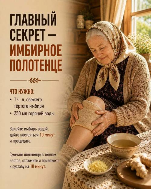 В случае если к вечеру суставы начинают ныть и появляется скованность - попробуйте простой домашний способ. 03
