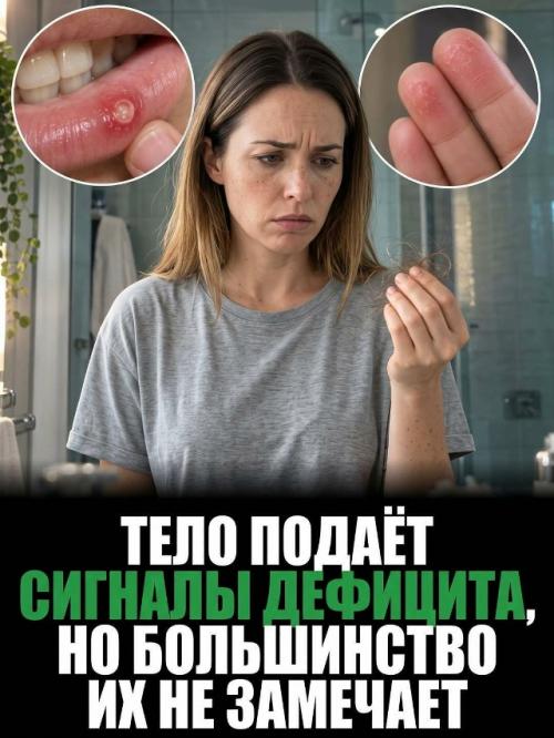 Дефицит питательных веществ иногда проявляется симптомами, которые люди не сразу связывают с питанием. 

