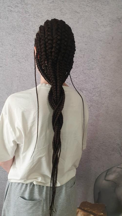 10 брейдов на каре - каскад. 01