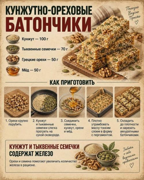 Сладкое - это не только десерт: некоторые ингредиенты могут дополнительно давать железо. 08
