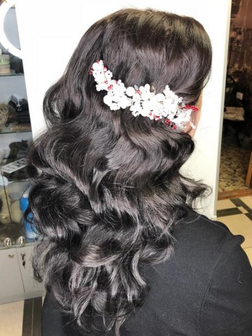 Сегодня прошёл первый урок у девочек на курсе,, коммерческие прически,, . 02