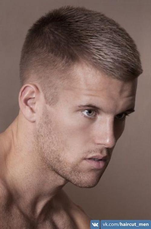 Стрижка полубокс.  Известная всем мужская стрижка полубокс пришла в нашу жизнь, как говорят многие, из спорта. 02