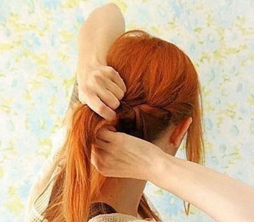 Диагональная французская коса. 04