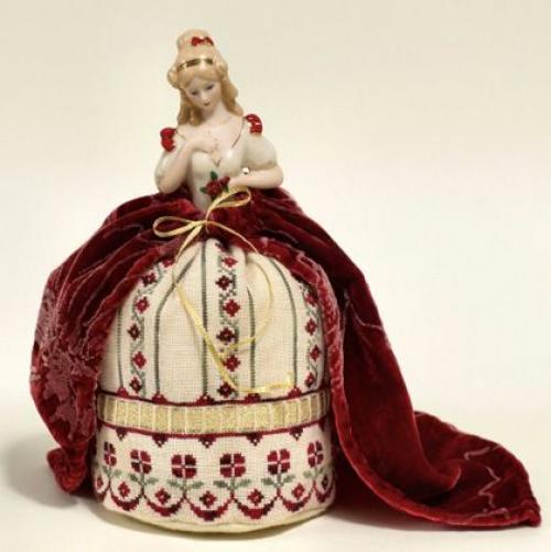 Фарфоровые куколки - игольницы в красивых платьях? 04