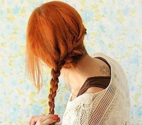 Диагональная французская коса. 03