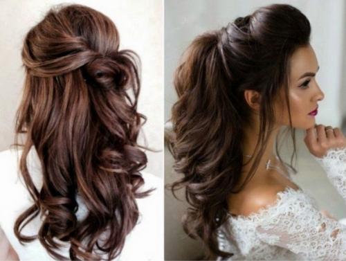 Модные прически на длинные волосы не всегда заколки требуют. 01