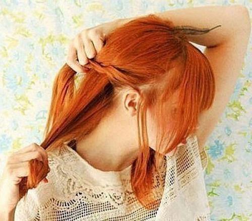 Диагональная французская коса. 05