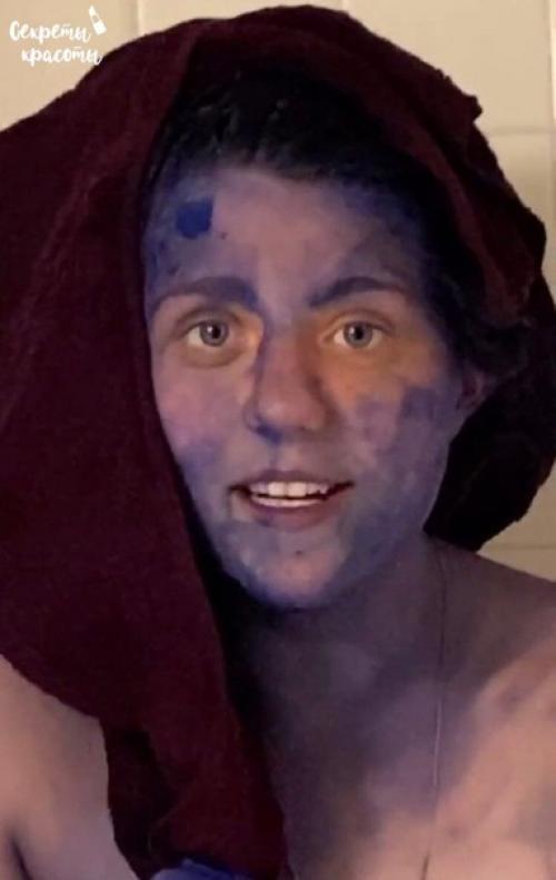 Смурфик.  Девушка девушка решила смыть краску с волос лежа в ванной. .ухухухух. 04