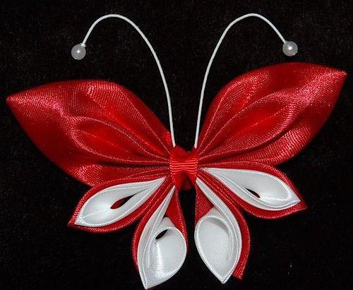 Цветы канзаши.  Канзаши - украшение для волос, используемое в традиционных японских прическах. 05