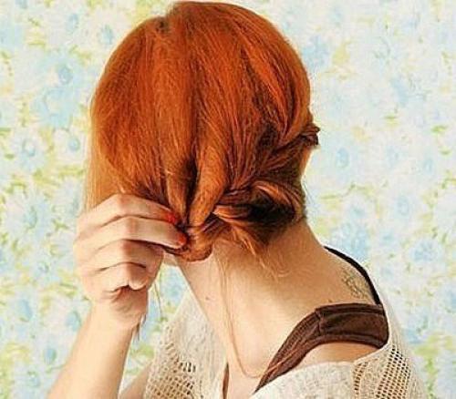 Диагональная французская коса. 01